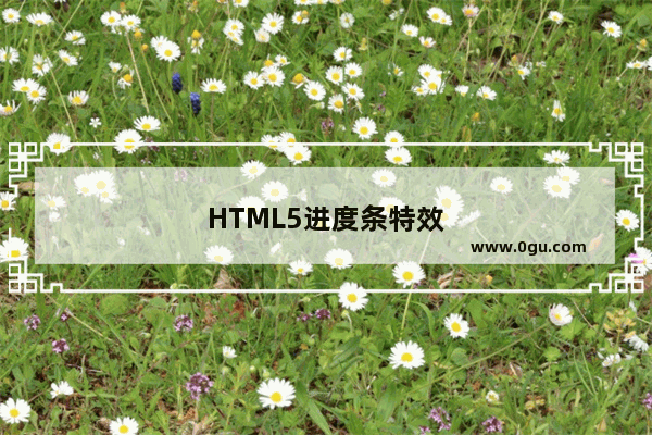 HTML5进度条特效