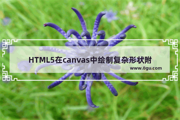 HTML5在canvas中绘制复杂形状附效果截图