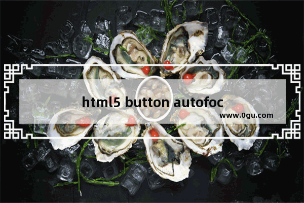 html5 button autofocus 属性介绍及应用