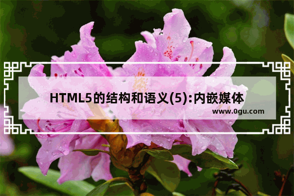 HTML5的结构和语义(5):内嵌媒体