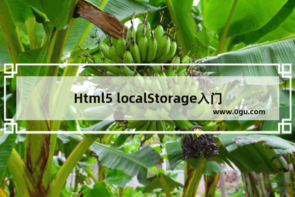 Html5 localStorage入门教程