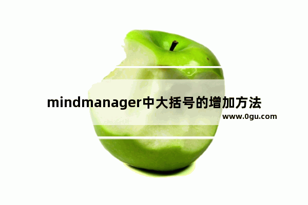 mindmanager中大括号的增加方法步骤