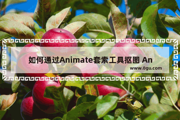 如何通过Animate套索工具抠图 An快速抠出图片人物的方法