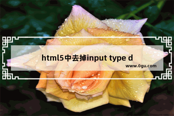 html5中去掉input type date默认样式的方法