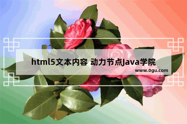 html5文本内容 动力节点Java学院整理