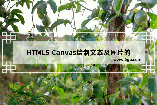 HTML5 Canvas绘制文本及图片的基础教程