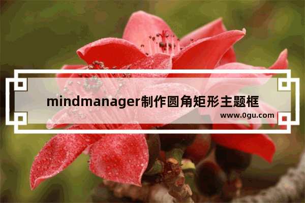 mindmanager制作圆角矩形主题框的操作教程