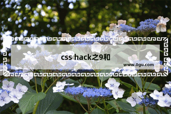 css hack之9和就可能对hack IE11IE9IE8无效