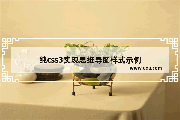 纯css3实现思维导图样式示例