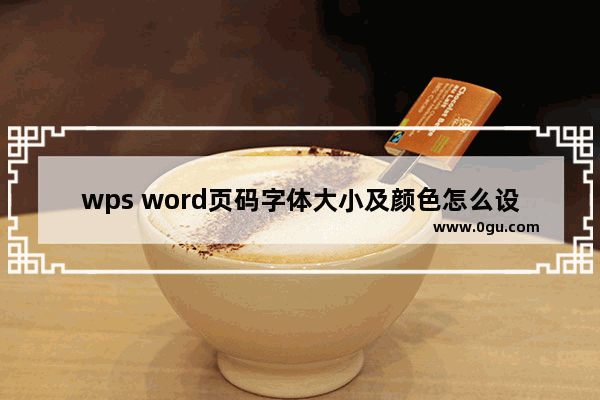 wps word页码字体大小及颜色怎么设置 WPS Word设置页码字体大小和颜色的方法