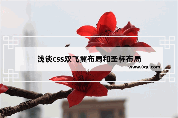 浅谈css双飞翼布局和圣杯布局