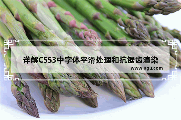 详解CSS3中字体平滑处理和抗锯齿渲染