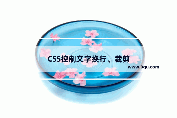 CSS控制文字换行、裁剪