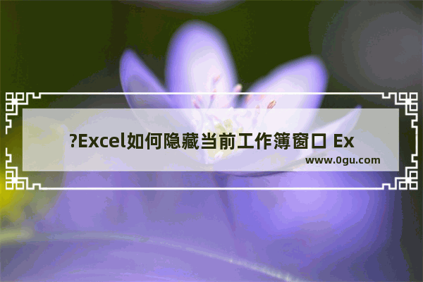 ?Excel如何隐藏当前工作簿窗口 Excel表格隐藏窗口的方法教程