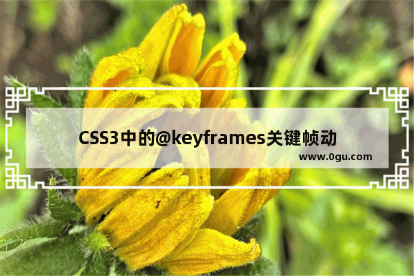 CSS3中的@keyframes关键帧动画的选择器绑定