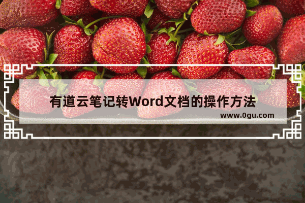 有道云笔记转Word文档的操作方法