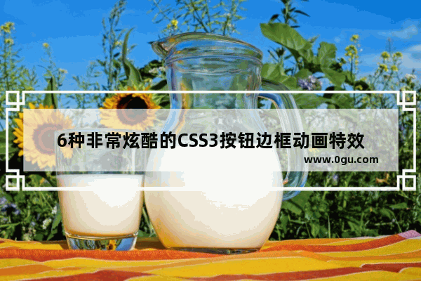 6种非常炫酷的CSS3按钮边框动画特效