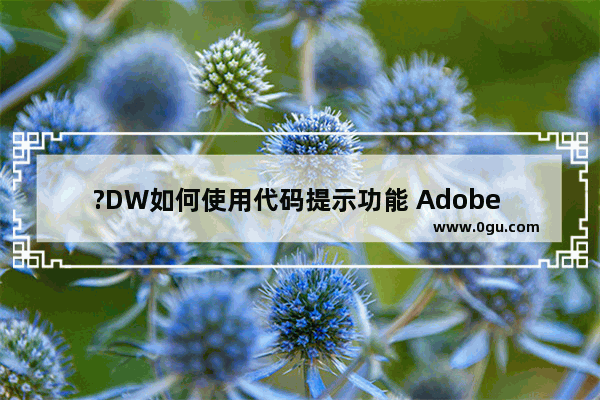 ?DW如何使用代码提示功能 Adobe Dreamweaver中启用代码提示的方法教程