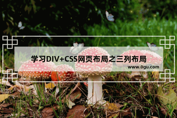 学习DIV+CSS网页布局之三列布局