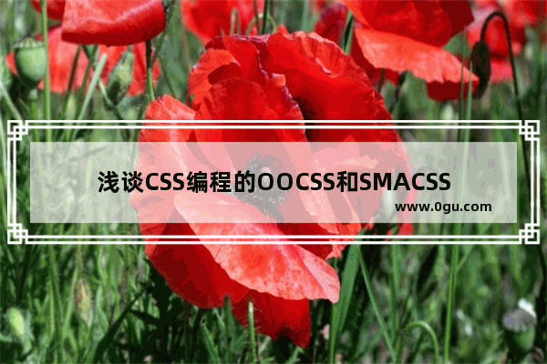 浅谈CSS编程的OOCSS和SMACSS设计模式