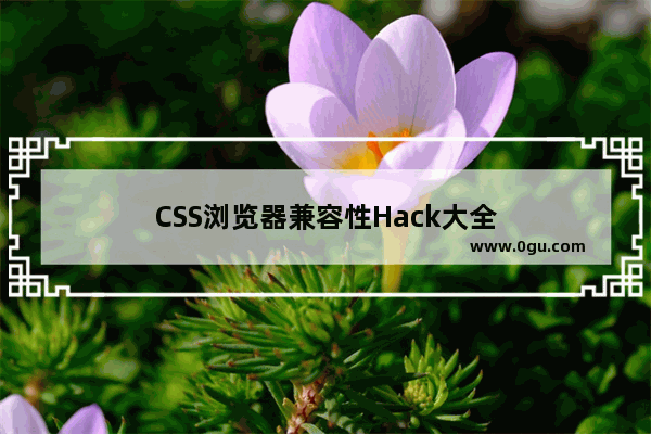 CSS浏览器兼容性Hack大全