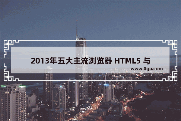 2013年五大主流浏览器 HTML5 与 CSS3 兼容性大比拼