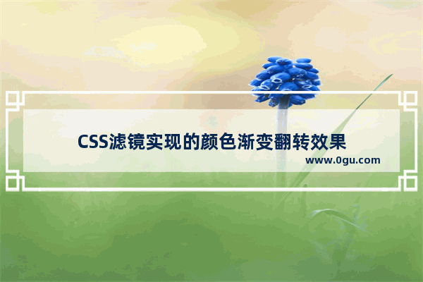 CSS滤镜实现的颜色渐变翻转效果