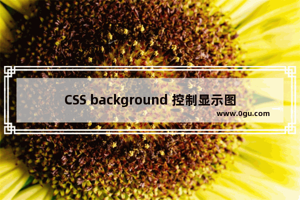 CSS background 控制显示图片的一部分