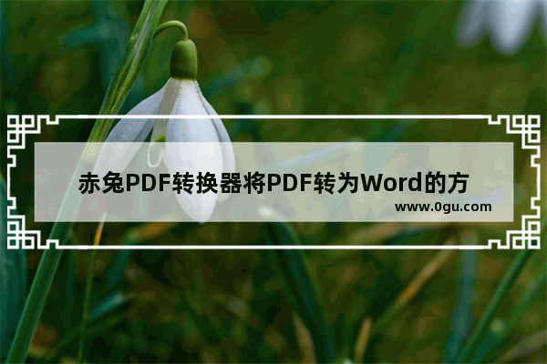 赤兔PDF转换器将PDF转为Word的方法