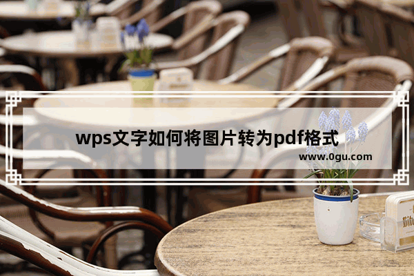 wps文字如何将图片转为pdf格式