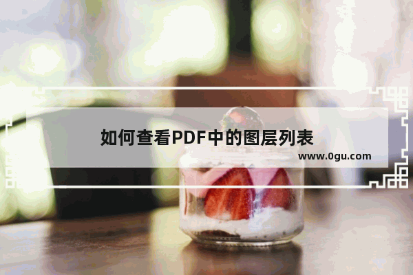 如何查看PDF中的图层列表