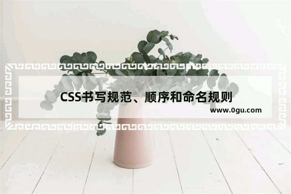 CSS书写规范、顺序和命名规则