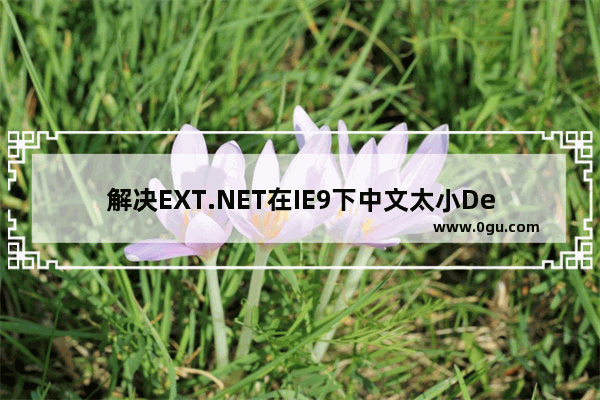 解决EXT.NET在IE9下中文太小Default.css