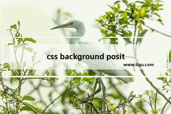 css background position 用法详细图文介绍