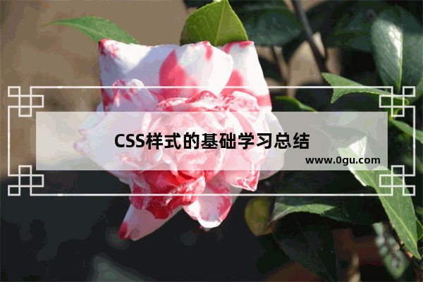 CSS样式的基础学习总结