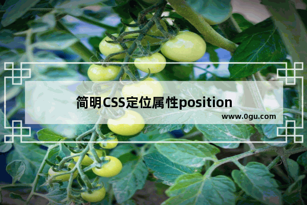 简明CSS定位属性position