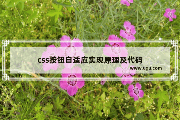 css按钮自适应实现原理及代码