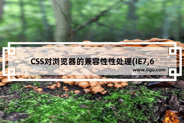 CSS对浏览器的兼容性性处理(IE7,6与Fireofx)