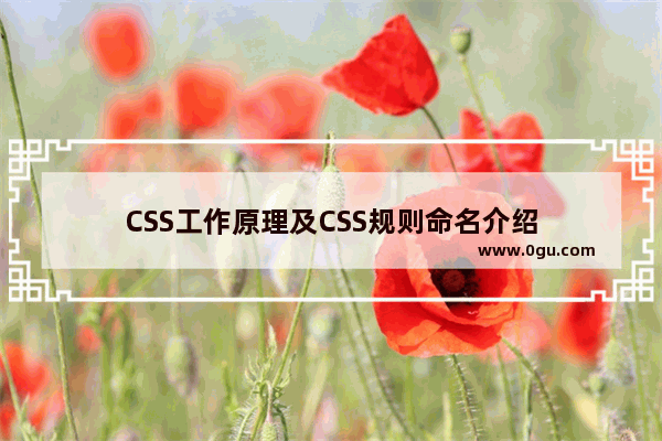 CSS工作原理及CSS规则命名介绍