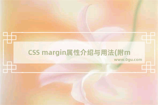 CSS margin属性介绍与用法(附margin解剖图)