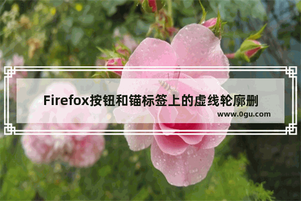 Firefox按钮和锚标签上的虚线轮廓删除方法