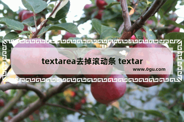 textarea去掉滚动条 textarea横向或纵向滚动条的去掉方法