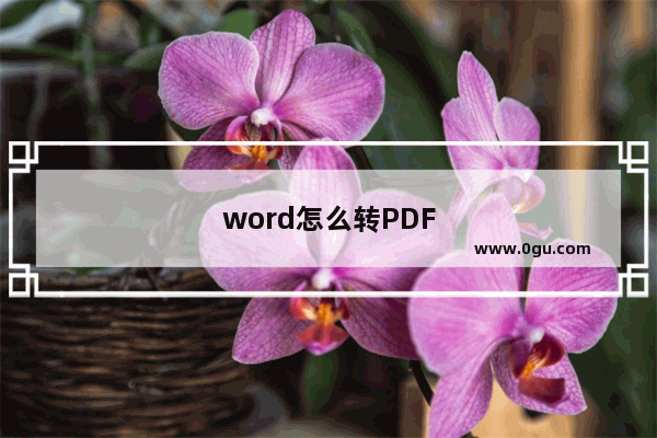 word怎么转PDF