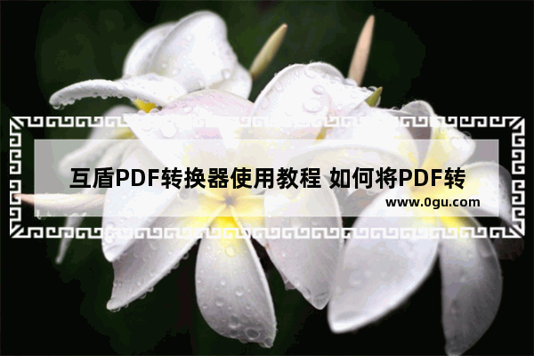 互盾PDF转换器使用教程 如何将PDF转换成Excel文档