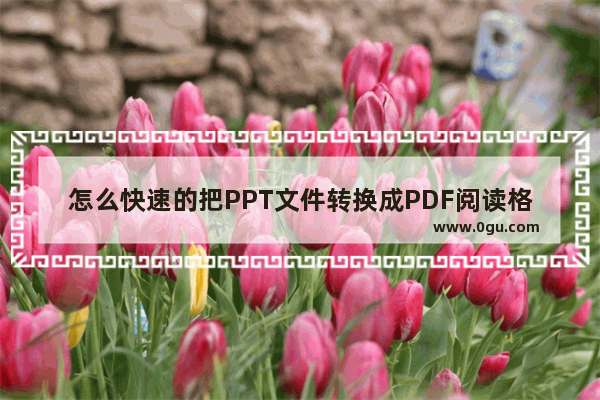 怎么快速的把PPT文件转换成PDF阅读格式