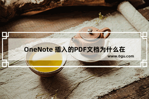 OneNote 插入的PDF文档为什么在有些设备上看是模糊的？