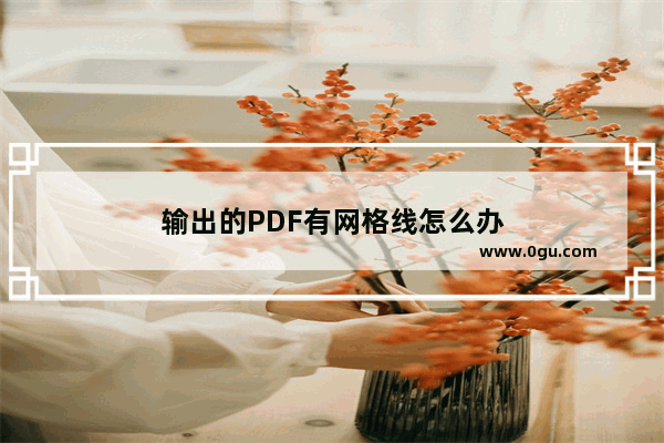 输出的PDF有网格线怎么办