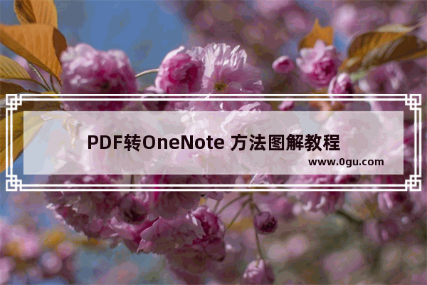 PDF转OneNote 方法图解教程