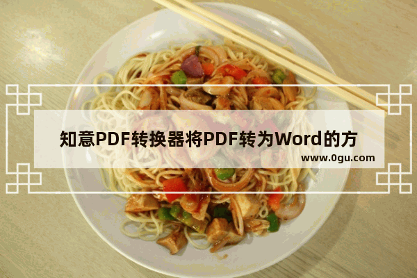 知意PDF转换器将PDF转为Word的方法