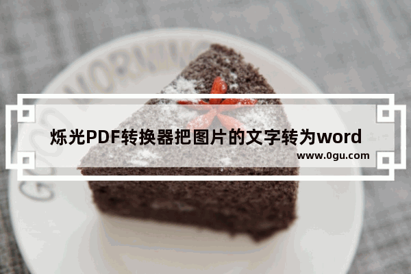 烁光PDF转换器把图片的文字转为word文档的操作方法